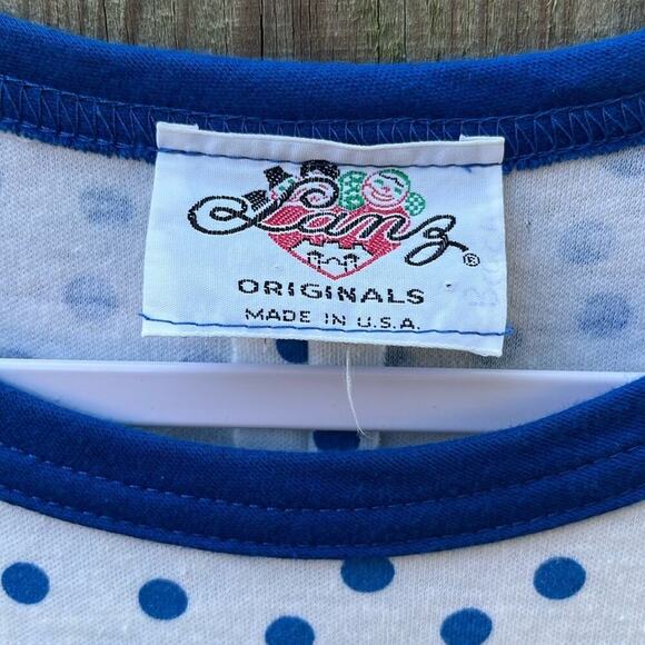 70s Vintage Lanz originals polka dot dress 60s • modest dress - Picture 9 of 9